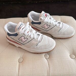 New balance baby pink blue white 550